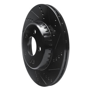 Mercedes-Benz C350E Brake Rotor (1) - Rear Right - R1 Concepts - Drilled & Slotted - Black - `15-`23 Mercedes-Benz C350E Brake Rotor (1) - Rear Right - R1 Concepts - Drilled & Slotted - Black - `15-`23